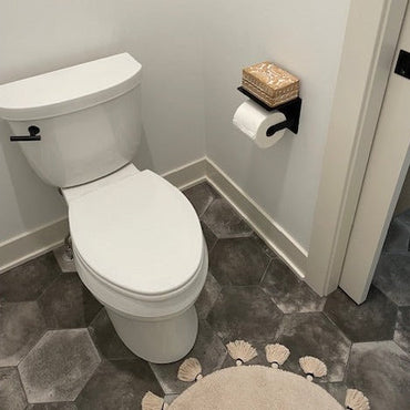 Steel Toilet Paper Holder with Shelf