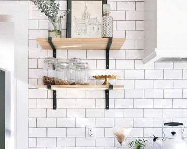 Z Bracket for Open Shelving