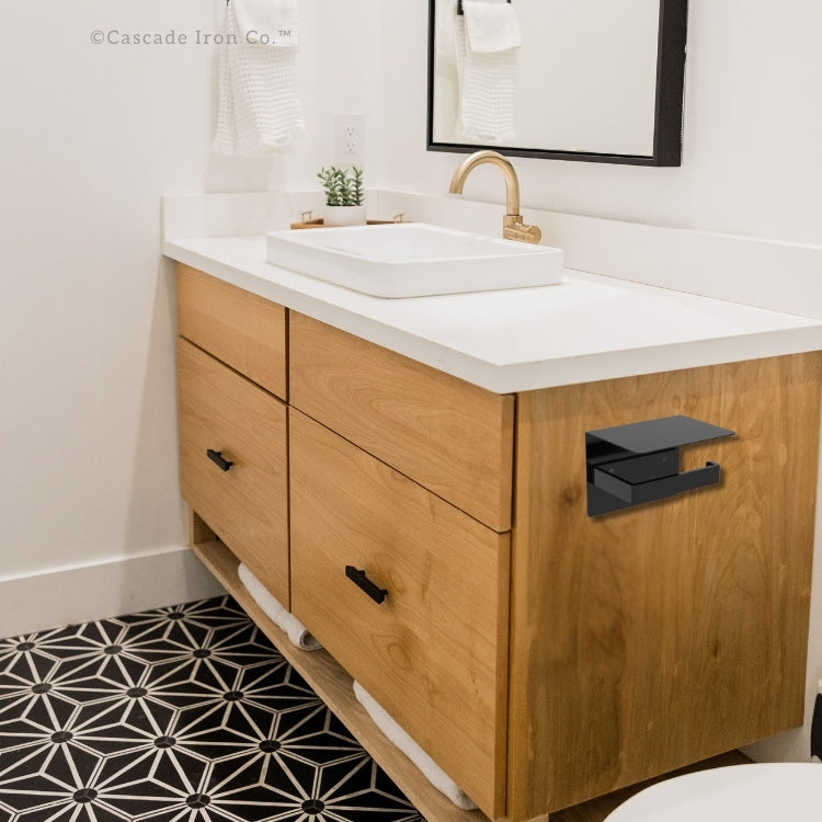 Steel Toilet Paper Holder with Shelf