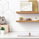 Which Materials Are Ideal for Floating Shelves in a Living Room?