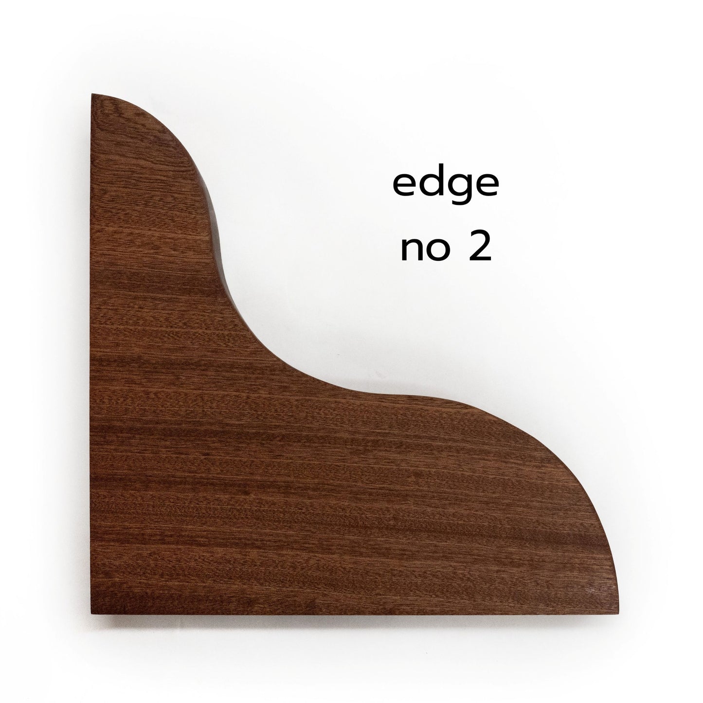 Floating Corner Shelf with Sculpted Edge