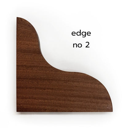 Floating Corner Shelf with Sculpted Edge