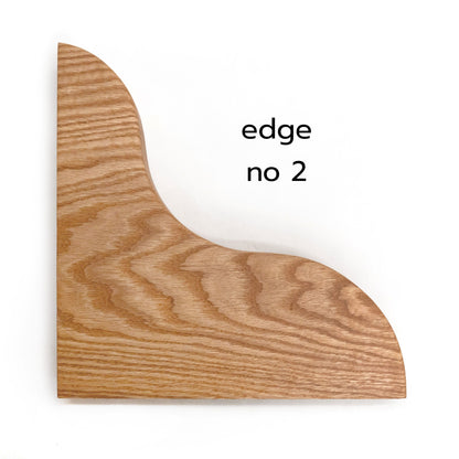 Floating Corner Shelf with Sculpted Edge