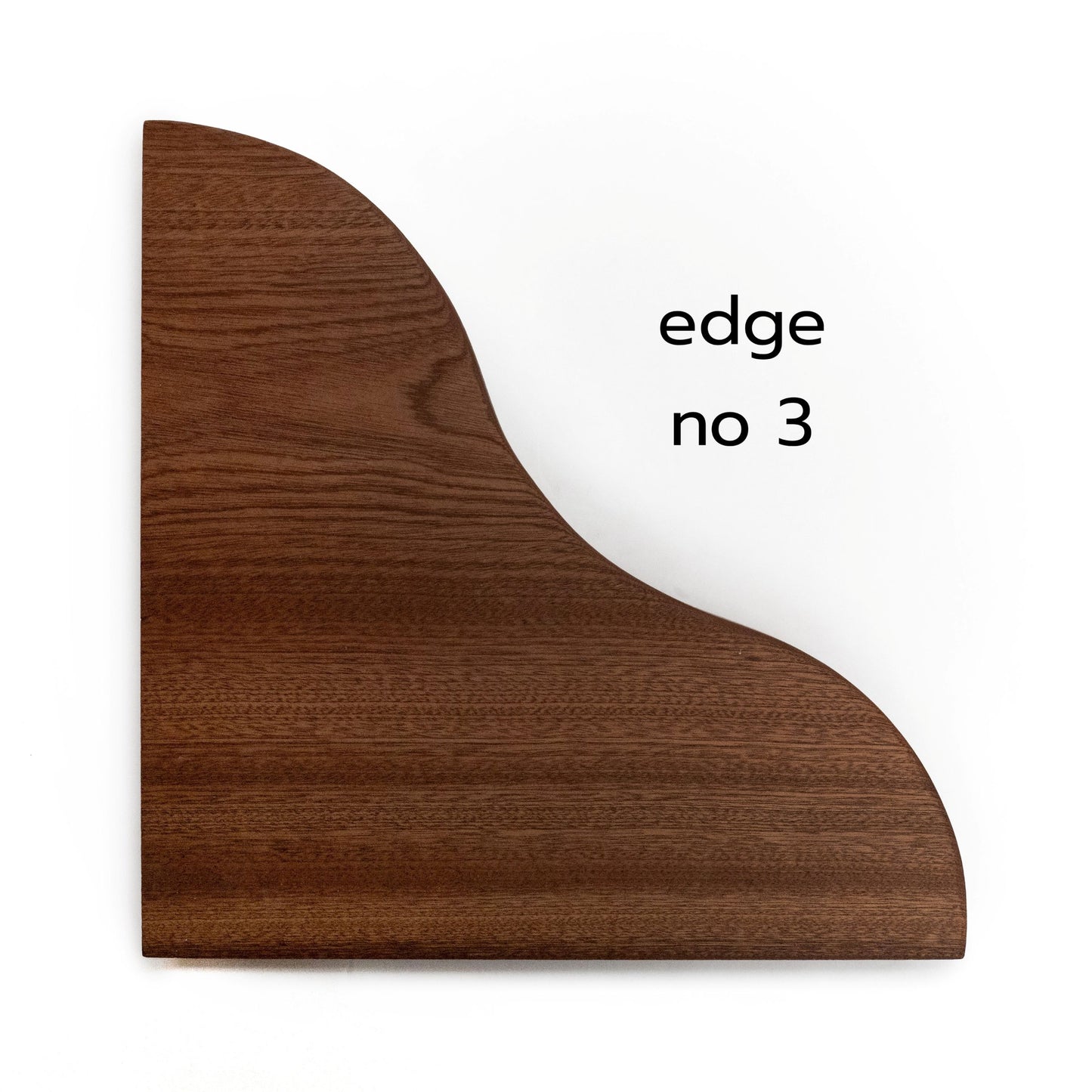 Floating Corner Shelf with Sculpted Edge