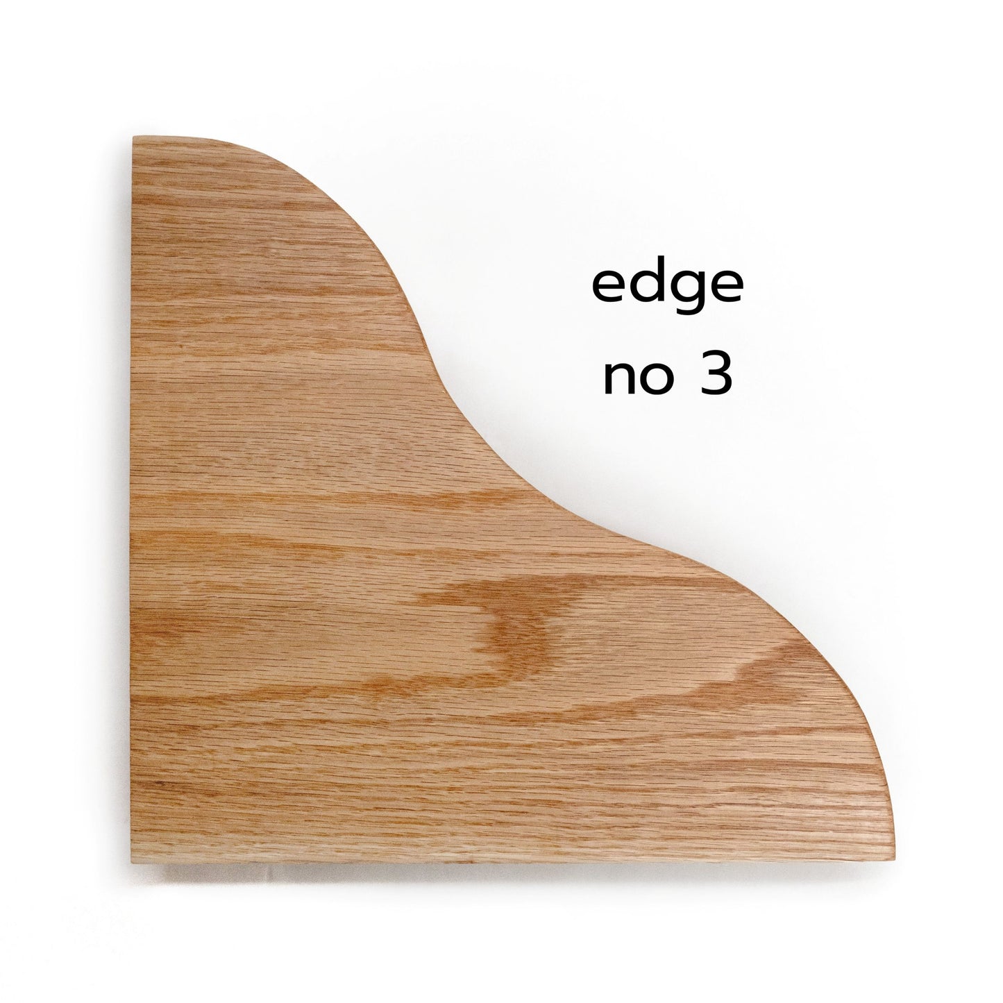Floating Corner Shelf with Sculpted Edge