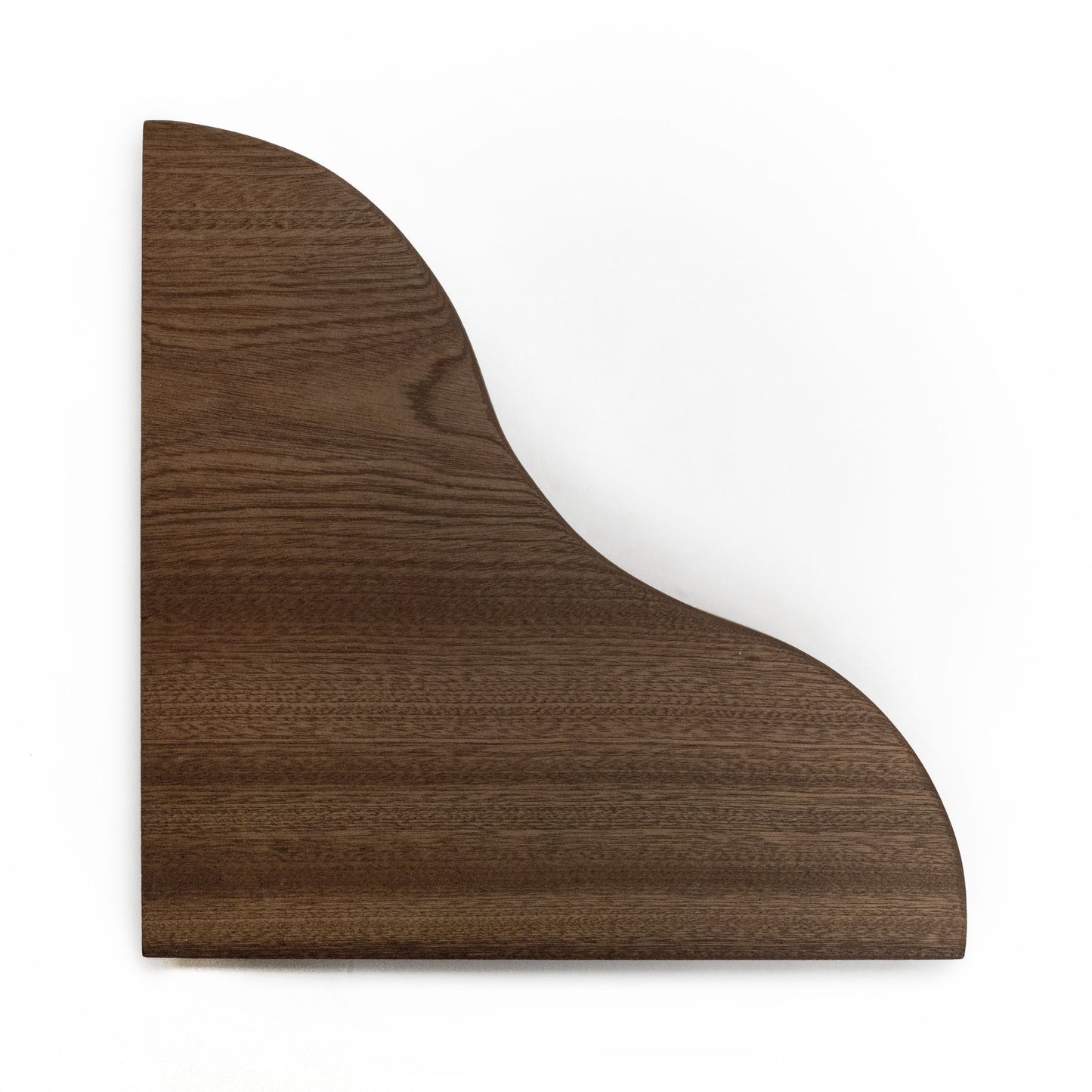 Floating Corner Shelf with Sculpted Edge