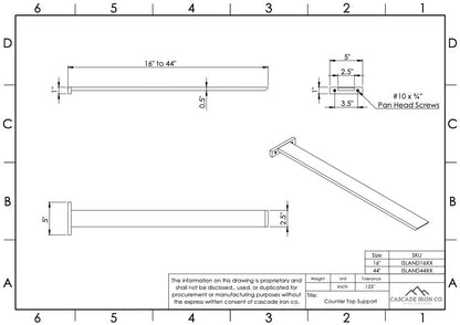 Hidden Countertop Bracket