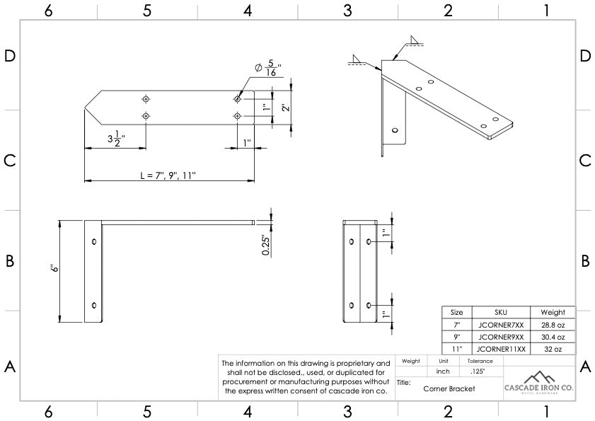 L Bracket for Corner Shelves