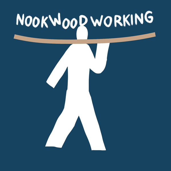 Long floating shelves in oak