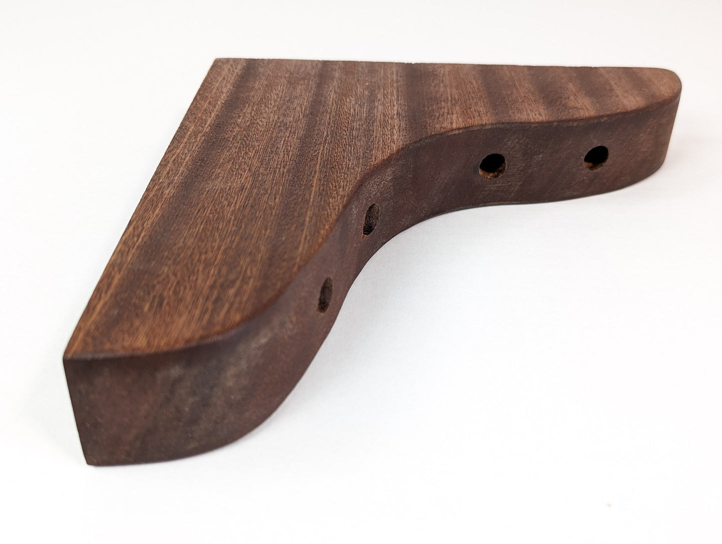 Solid Wood Shelf with Mahogany or Oak Brackets