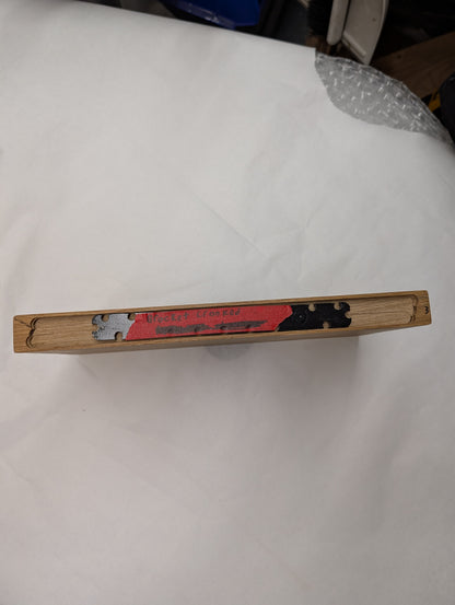 CLEARANCE: Thick White Oak Floating Shelf | 16" x 8" x 1 1/2" | OFF-CENTER BRACKET HOLES