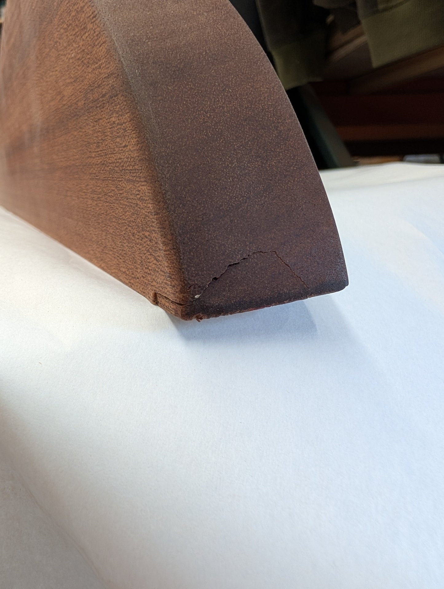 CLEARANCE: Double Curve Thick Mahogany Floating Shelf | 24" x 4" x 1 1/2" | COSMETIC DAMAGE