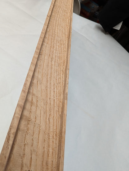 CLEARANCE: Thick Oak Floating Shelf | 36" x 10" x 1 1/2" | UNFINISHED | COSMETIC DAMAGE