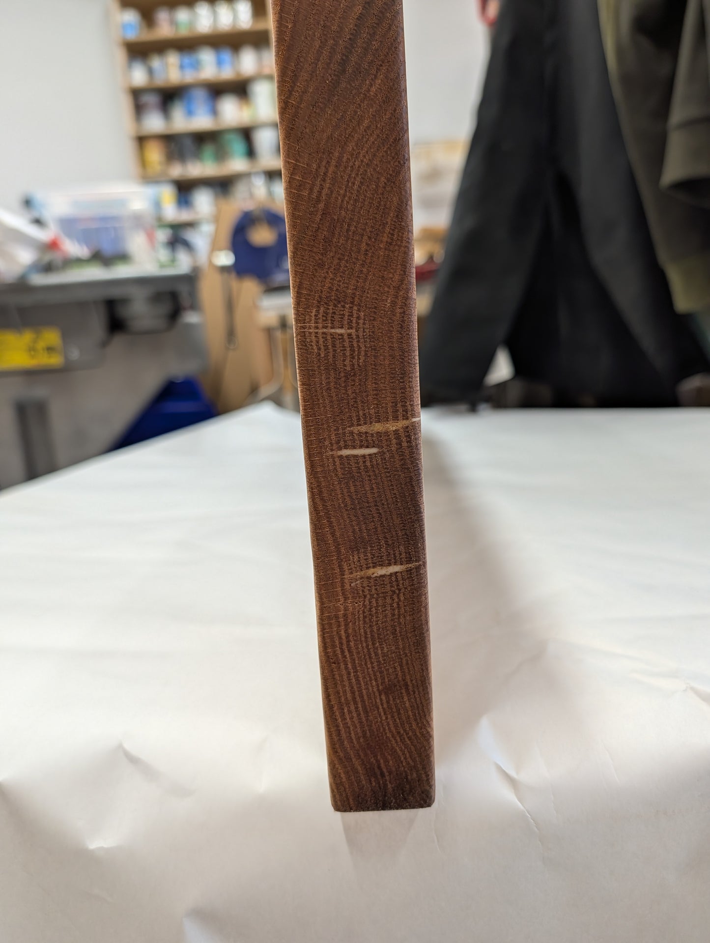 CLEARANCE: Thick Oak Floating Shelf | 36" x 10" x 1 1/2" | VISIBLE EPOXY FILL