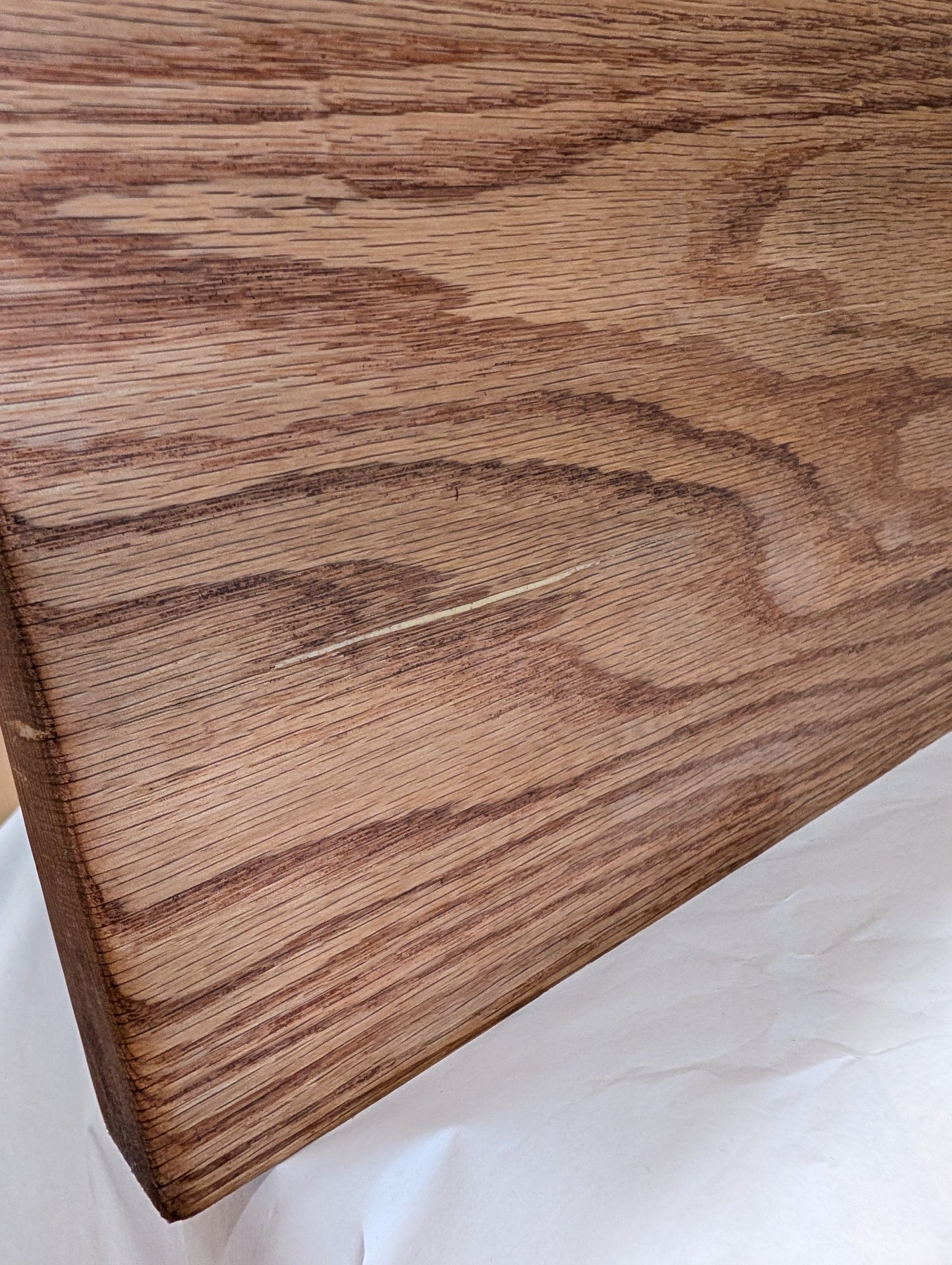 CLEARANCE: Thick Oak Floating Shelf | 36" x 10" x 1 1/2" | VISIBLE EPOXY FILL