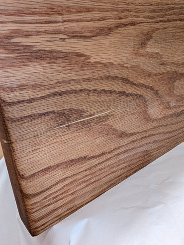 CLEARANCE: Thick Oak Floating Shelf | 36" x 10" x 1 1/2" | VISIBLE EPOXY FILL