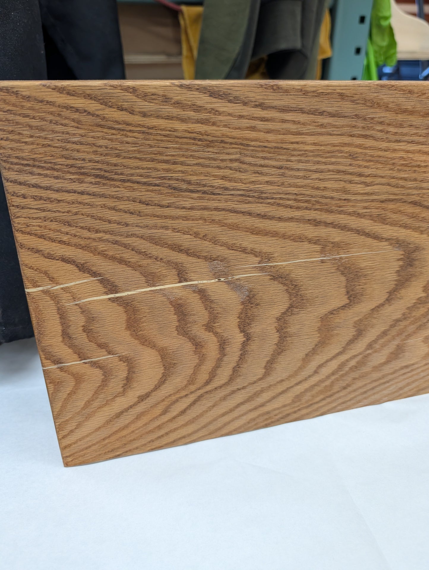 CLEARANCE: Thick Oak Floating Shelf | 36" x 10" x 1 1/2" | VISIBLE EPOXY FILL