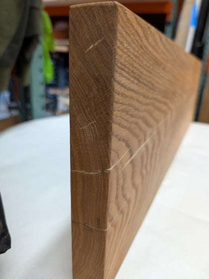 CLEARANCE: Thick Oak Floating Shelf | 36" x 10" x 1 1/2" | VISIBLE EPOXY FILL