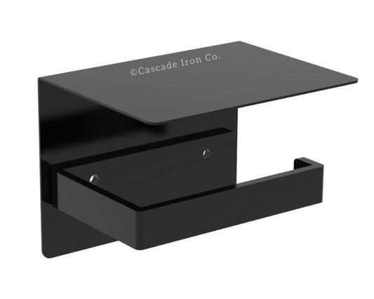 Steel Toilet Paper Holder with Shelf