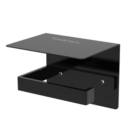 Steel Toilet Paper Holder with Shelf