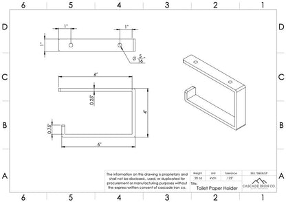 Steel Toilet Paper Holder