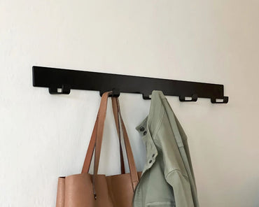 Powder Coated Steel Wall Hook Rack