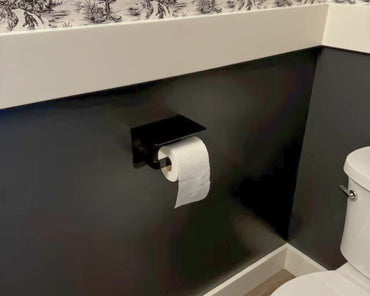 Steel Toilet Paper Holder with Shelf