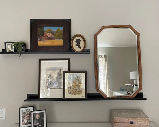 Powder Coated Steel Picture Ledge Shelf
