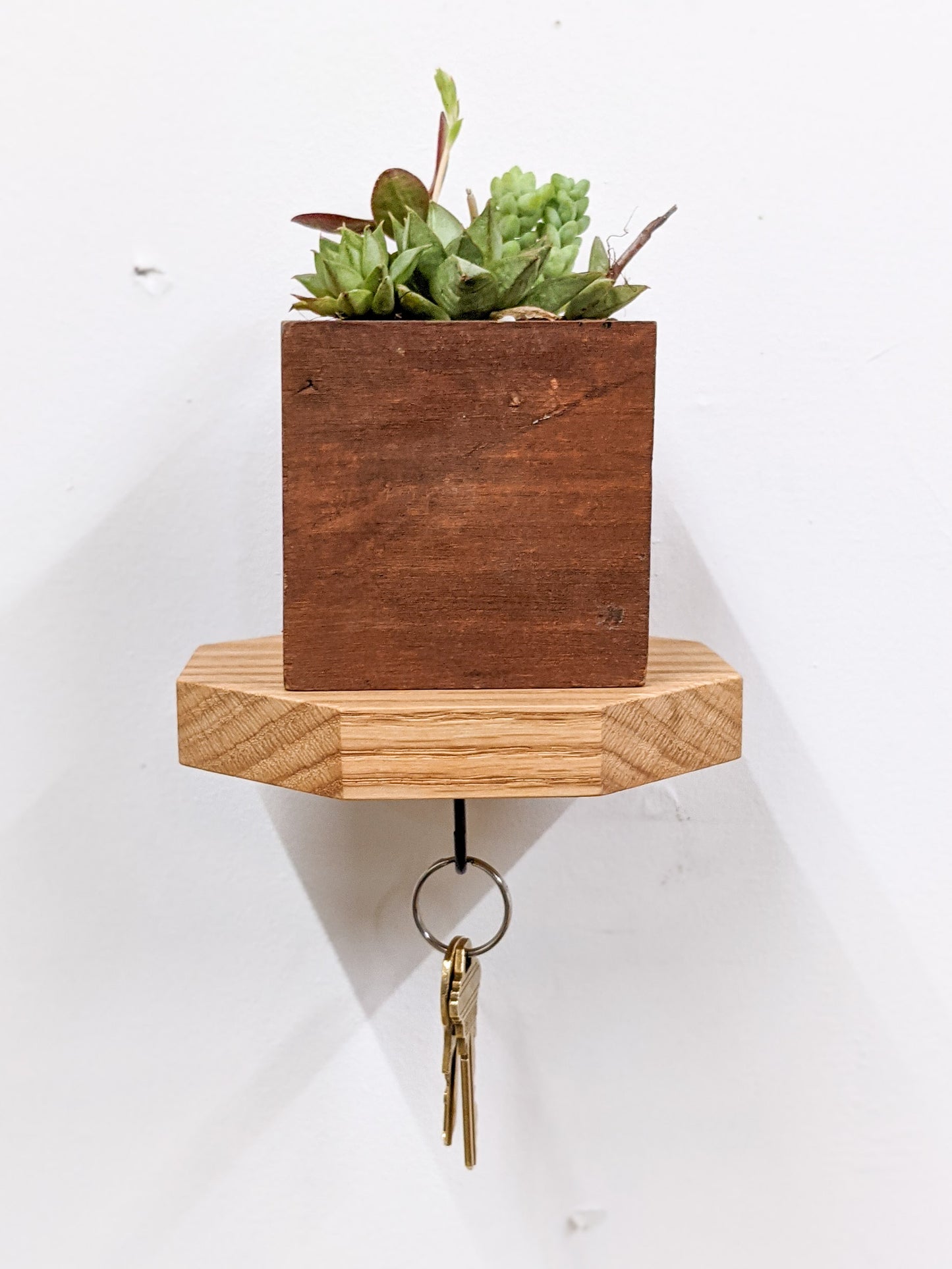 Minimalistic Octagon Shelves for Your Keys - NookWoodworking